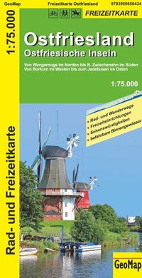 Abbildung von: Ostfriesland Ostfriesische Inseln 1:75.000 Rad- und Freizeitkarte - GeoMap
