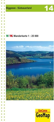 Abbildung von: Biggesee - Südsauerland Blatt 14, topographische Wanderkarte NRW - GeoMap