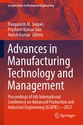 Cover: Advances in Manufacturing Technology and Management - Springer