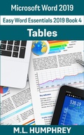Cover: Word 2019 Tables (Easy Word Essentials 2019, #4) - Easy Word Essentials 2019