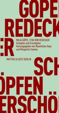 Cover: Sch&ouml;pfen und Ersch&ouml;pfen - Matthes & Seitz Berlin