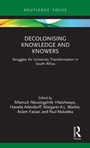 Cover: Decolonising Knowledge and Knowers - Routledge