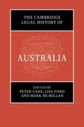 Cover: The Cambridge Legal History of Australia - Cambridge University Press