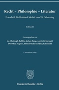 Cover: Recht - Philosophie - Literatur. - Duncker & Humblot