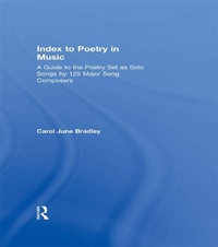 Abbildung von: Index to Poetry in Music - Routledge