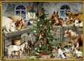 Cover: Wand-Adventskalender - Nostalgische Weihnachten bei den Tieren im Stall - Coppenrath