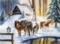 Cover: Wand-Adventskalender - Winterpferde - Coppenrath
