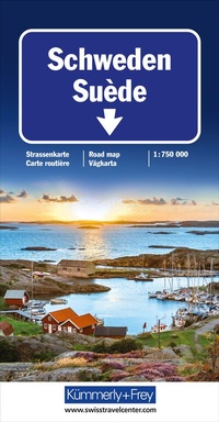 Abbildung von: Kümmerly+Frey Strassenkarte Schweden 1:750.000 - Hallwag Kümmerly+Frey