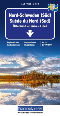 Abbildung von: Kümmerly+Frey Regional-Strassenkarte 5 Nord-Schweden (Süd) 1:400.000 - Hallwag Kümmerly+Frey