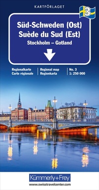 Abbildung von: Kümmerly+Frey Regional-Strassenkarte 3 Süd-Schweden (Ost) 1:250.000 - Hallwag Kümmerly+Frey