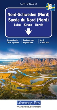 Abbildung von: Kümmerly+Frey Regional-Strassenkarte 6 Nord-Schweden (Nord) 1:400.000 - Hallwag Kümmerly+Frey
