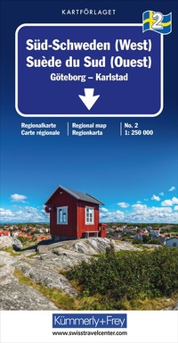 Abbildung von: Kümmerly+Frey Regional-Strassenkarte 2 Süd-Schweden (West) 1:250.000 - Hallwag Kümmerly+Frey
