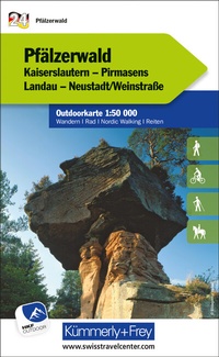 Abbildung von: Kümmerly+Frey Outdoorkarte Deutschland 24 Pfälzerwald 1:50.000 - Hallwag Kümmerly+Frey