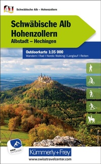 Abbildung von: Kümmerly+Frey Outdoorkarte Deutschland 41 Schwäbische Alb, Hohenzollern 1:35.000 - Hallwag Kümmerly+Frey
