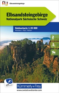 Abbildung von: Kümmerly+Frey Outdoorkarte Deutschland 18 Elbsandsteingebirge 1:35.000 - Hallwag Kümmerly+Frey