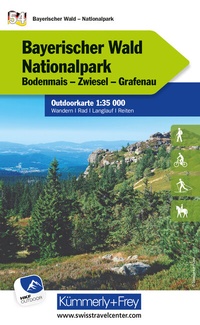 Abbildung von: Kümmerly+Frey Outdoorkarte Deutschland 54 Nationalpark Bayerischer Wald 1:35.000 - Hallwag Kümmerly+Frey