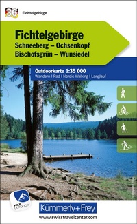 Abbildung von: Kümmerly+Frey Outdoorkarte Deutschland 36 Fichtelgebirge 1:35.000 - Hallwag Kümmerly+Frey