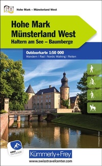 Abbildung von: Kümmerly+Frey Outdoorkarte Deutschland 60 Hohe Mark, Münsterland West 1:50.000 - Hallwag Kümmerly+Frey