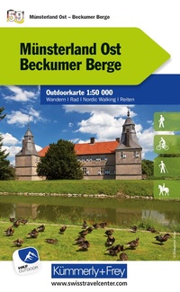 Abbildung von: Kümmerly+Frey Outdoorkarte Deutschland 59 Münsterland Ost, Beckumer Berge 1:50.000 - Hallwag Kümmerly+Frey