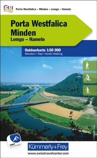 Abbildung von: Kümmerly+Frey Outdoorkarte Deutschland 58 Porta Westfalica, Minden 1:50.000 - Hallwag Kümmerly+Frey