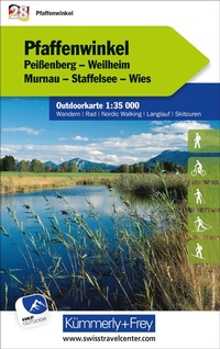 Abbildung von: Kümmerly+Frey Outdoorkarte Deutschland 28 Pfaffenwinkel 1:35.000 - Hallwag Kümmerly+Frey