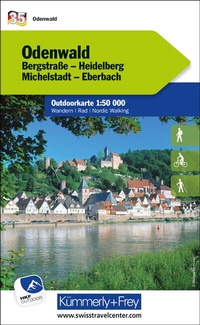 Abbildung von: Kümmerly+Frey Outdoorkarte Deutschland 35 Odenwald 1:50.000 - Hallwag Kümmerly+Frey