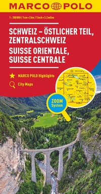 Abbildung von: MARCO POLO Regionalkarte Schweiz 02 Östlicher Teil - MARCO POLO ein Imprint von MAIRDUMONT