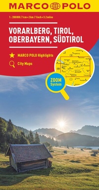 Abbildung von: MARCO POLO Regionalkarte Österreich 03 Vorarlberg, Tirol 1:200.000 - MARCO POLO ein Imprint von MAIRDUMONT