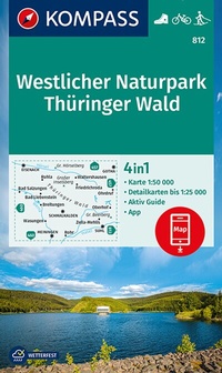 Abbildung von: KOMPASS Wanderkarte 812 Westlicher Naturpark Thüringer Wald 1:50.000 - KOMPASS-Karten