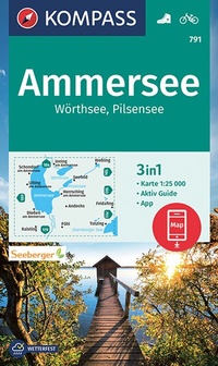 Abbildung von: KOMPASS Wanderkarte 791 Ammersee, Wörthsee, Pilsensee 1:25.000 - KOMPASS-Karten