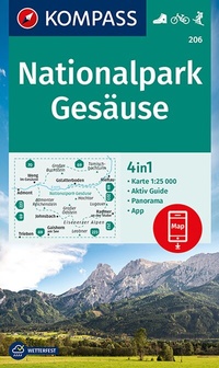 Abbildung von: KOMPASS Wanderkarte 206 Nationalpark Gesäuse 1:25.000 - KOMPASS-Karten
