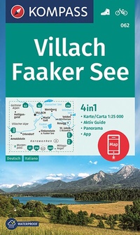 Abbildung von: KOMPASS Wanderkarte 062 Villach, Faaker See 1:25.000 - KOMPASS-Karten