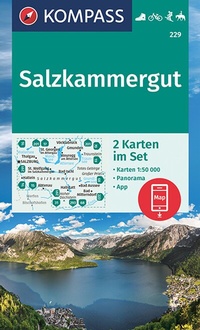 Abbildung von: KOMPASS Wanderkarten-Set 229 Salzkammergut (2 Karten) 1:50.000 - KOMPASS-Karten