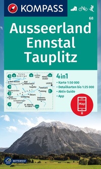 Abbildung von: KOMPASS Wanderkarte 68 Ausseerland, Ennstal, Tauplitz 1:50.000 - KOMPASS-Karten