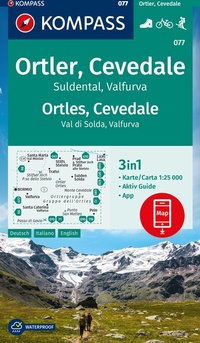 Abbildung von: KOMPASS Wanderkarte 077 Ortler, Cevedale, Suldental, Valfurva / Ortles, Cevedale, Val di Solda, Valfura 1:25.000 - KOMPASS-Karten