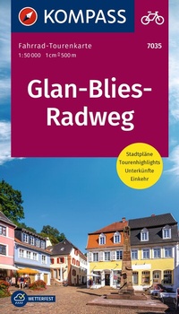 Abbildung von: KOMPASS Fahrrad-Tourenkarte Glan-Blies-Radweg 1:50.000 - KOMPASS-Karten