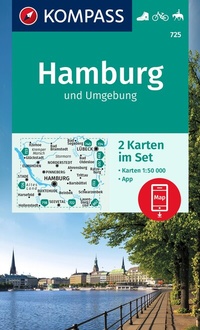 Abbildung von: KOMPASS Wanderkarten-Set 725 Hamburg und Umgebung (2 Karten) 1:50.000 - KOMPASS-Karten