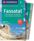 Cover: KOMPASS Wanderf&uuml;hrer Fassatal, Rosengarten, 60 Touren mit Extra-Tourenkarte - KOMPASS-Karten