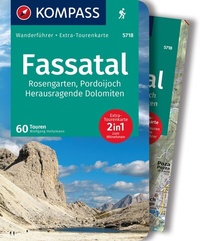 Abbildung von: KOMPASS Wanderführer Fassatal, Rosengarten, 60 Touren mit Extra-Tourenkarte - KOMPASS-Karten