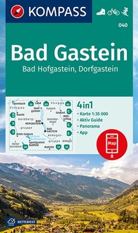 Abbildung von: KOMPASS Wanderkarte 040 Bad Gastein, Bad Hofgastein, Dorfgastein 1:35.000 - KOMPASS-Karten