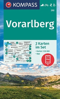 Abbildung von: KOMPASS Wanderkarten-Set 292 Vorarlberg (2 Karten) 1:50.000 - KOMPASS-Karten