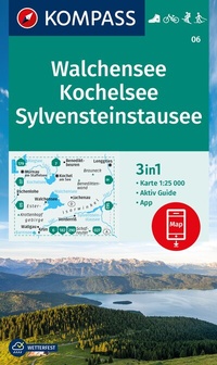 Abbildung von: KOMPASS Wanderkarte 06 Walchensee, Kochelsee, Sylvensteinstausee 1:25.000 - KOMPASS-Karten