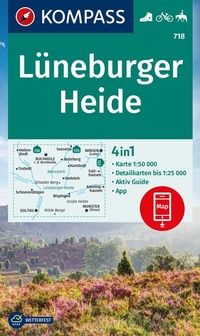 Abbildung von: KOMPASS Wanderkarte 718 Lüneburger Heide 1:50.000 - KOMPASS-Karten