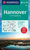 Abbildung von: KOMPASS Wanderkarten-Set 848 Hannover und Umgebung (2 Karten) 1:50.000 - KOMPASS-Karten