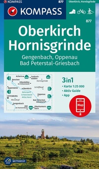 Abbildung von: KOMPASS Wanderkarte 877 Oberkirch, Hornisgrinde, Gengenbach, Oppenau, Bad Peterstal-Griesbach 1:25.000 - KOMPASS-Karten