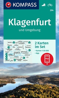 Abbildung von: KOMPASS Wanderkarten-Set 294 Klagenfurt und Umgebung (2 Karten) 1:50.000 - KOMPASS-Karten
