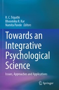 Cover: Towards an Integrative Psychological Science - Springer