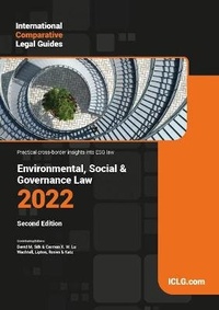 Abbildung von: International Comparative Legal Guides - Environmental, Social & Governance Law 2022 2022 - Global Legal Group Ltd
