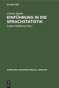 Cover: Einf&uuml;hrung in die Sprachstatistik - De Gruyter