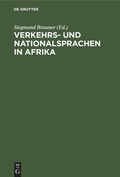 Cover: Verkehrs- und Nationalsprachen in Afrika - De Gruyter